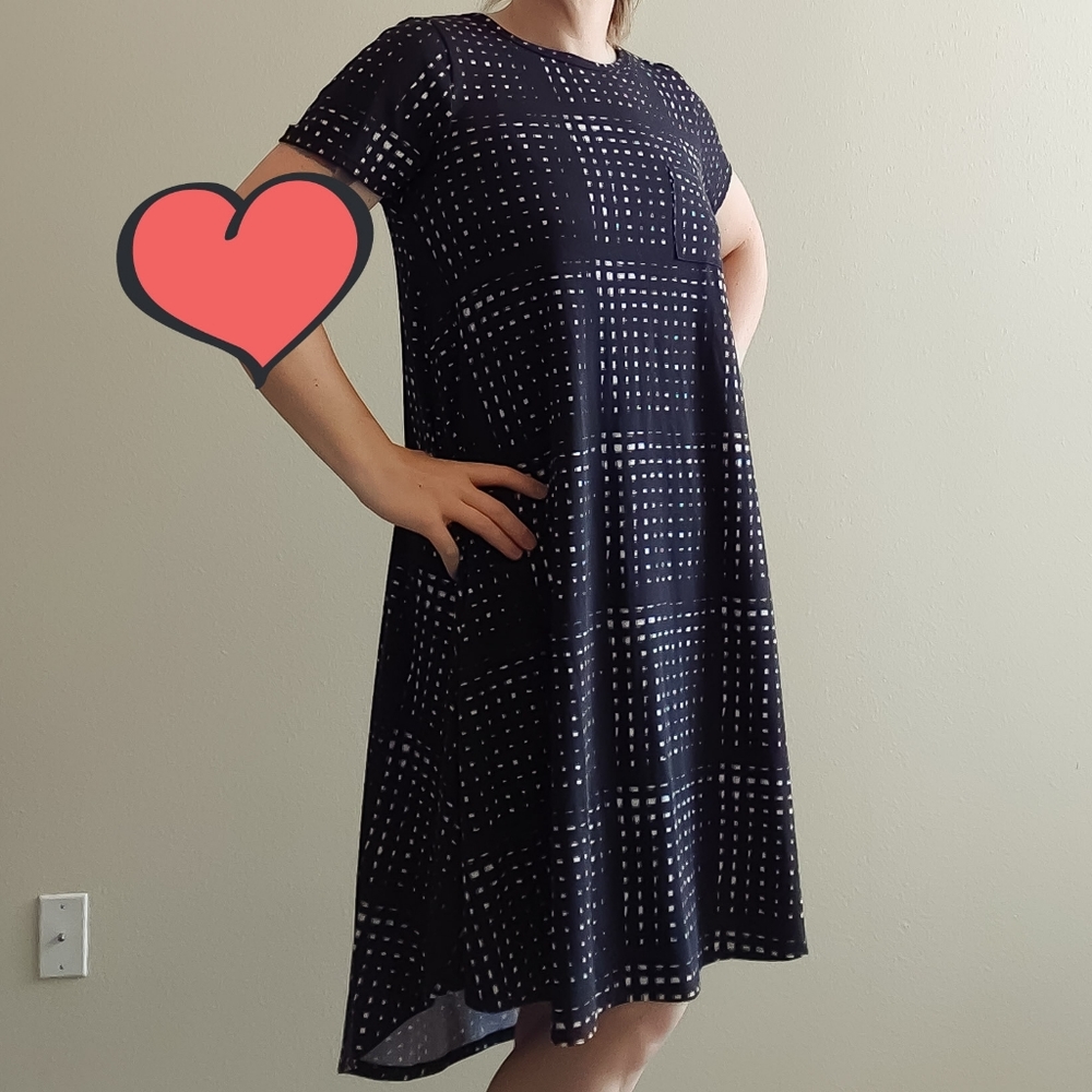 Black & White T-shirt Dress (Carly)